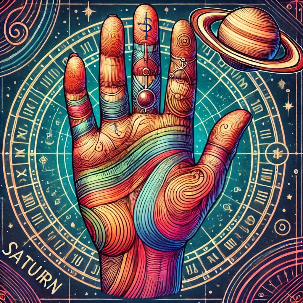 Fingerprint - Saturn Finger in Palmistry