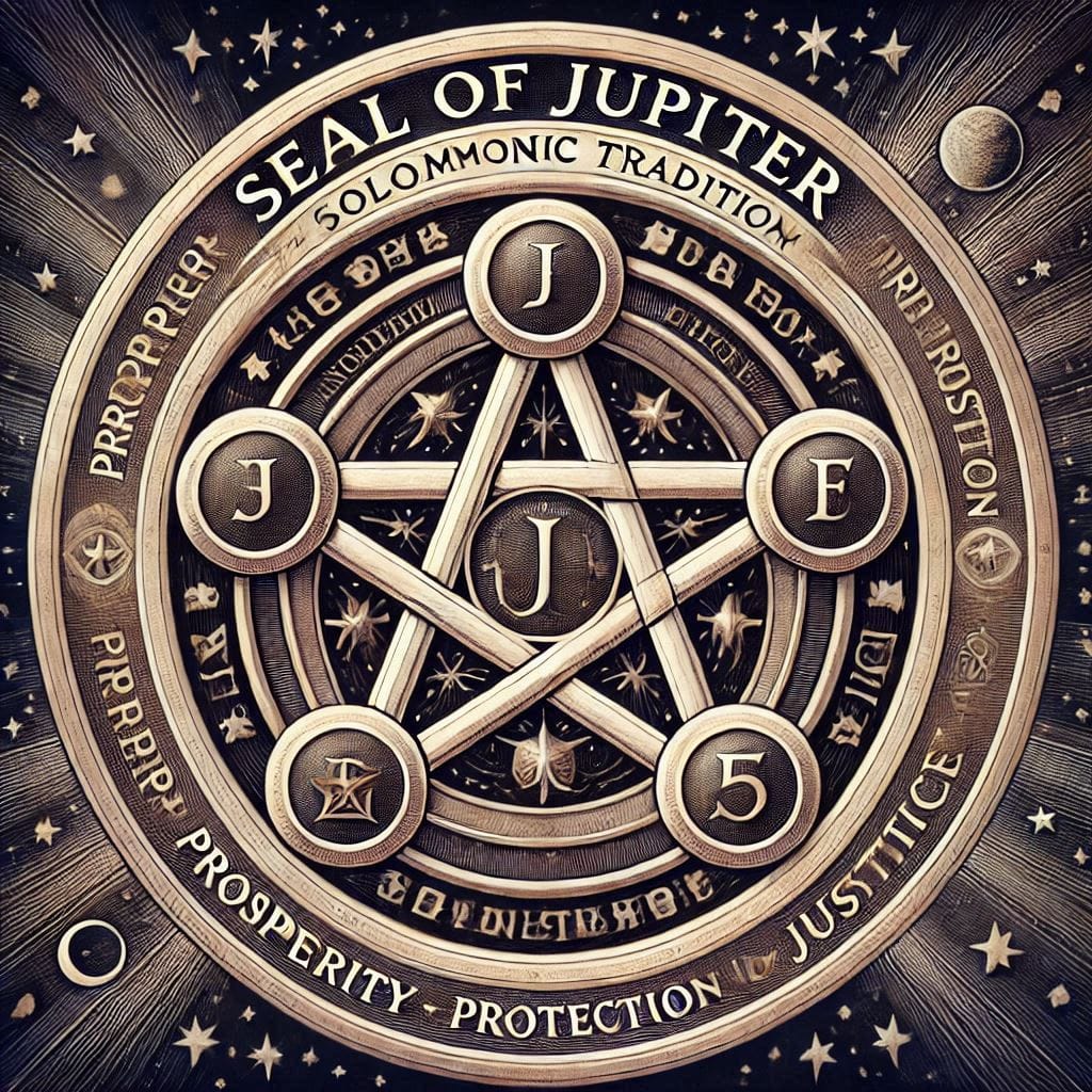 Seal of Jupiter - The Seven Pentacles