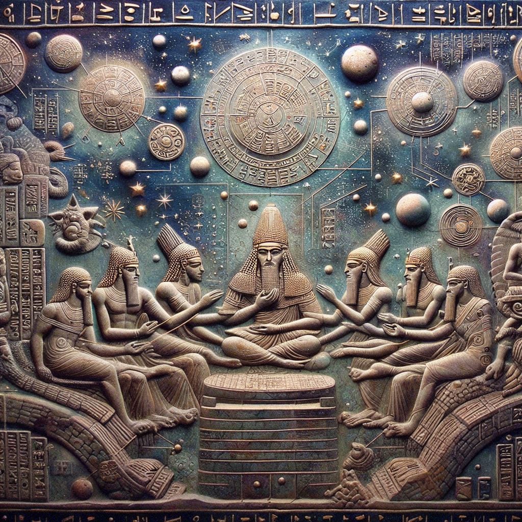 The Seven Tablets - Marduk’s Celestial Architecture: The Fifth Tablet of the Enuma Elish
