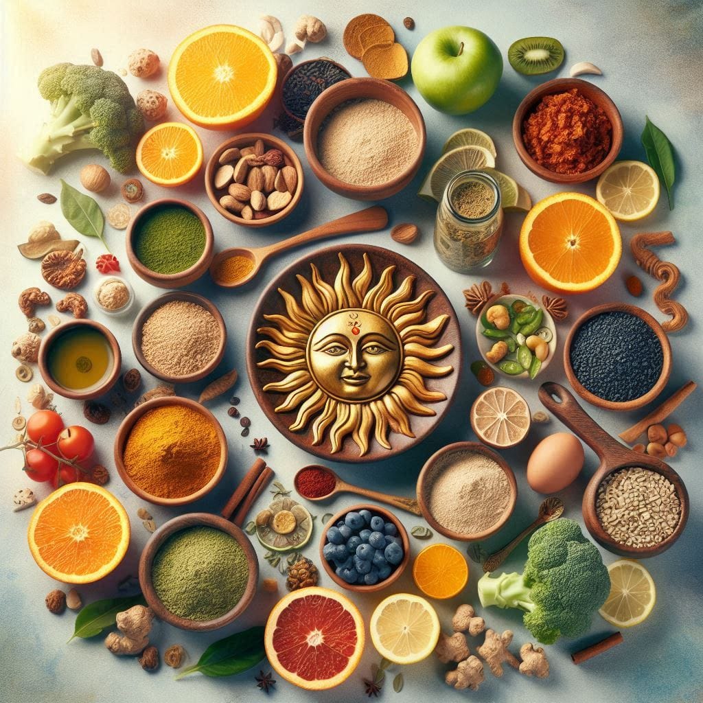 Ayurvedic Diet by Dosha with Planetary Influence - Sun