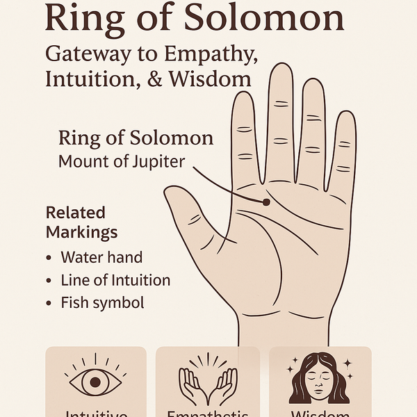 The Ring of Solomon in Palmistry: A Window into Intuition, Empathy, and Spiritual Wisdom